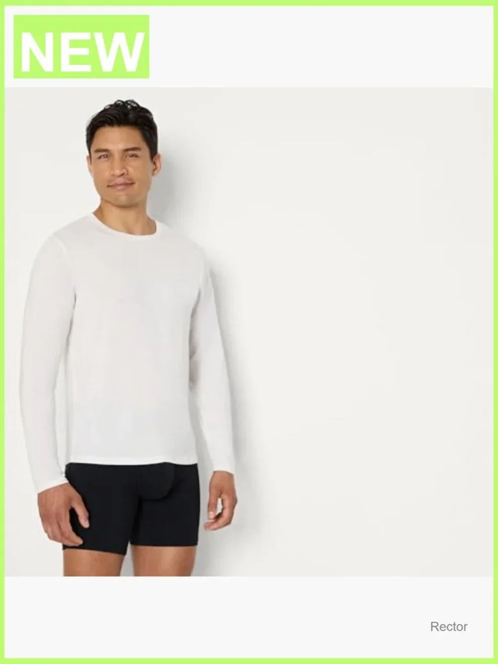 Men's Long Sleeve Undershirt Super Soft Modal Pack of 2 Slim Fit Crew Neck